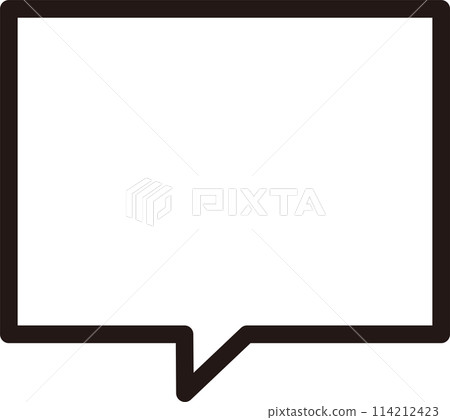 Easy to use simple speech bubble 114212423