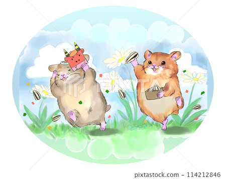 hamster setsubun hamster setsubun 114212846