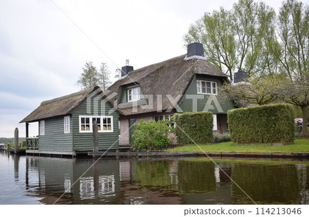 GIETHOORN, NATHERLANDS, April, 27, 2024, Beautiful village  114213046