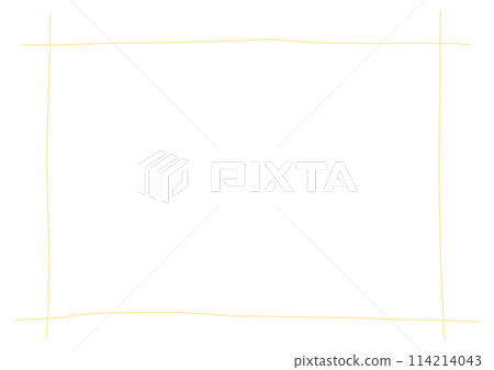 Yellow simple hand-painted lattice frame 114214043
