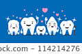 Healthy and happy teeth family characters. 114214276