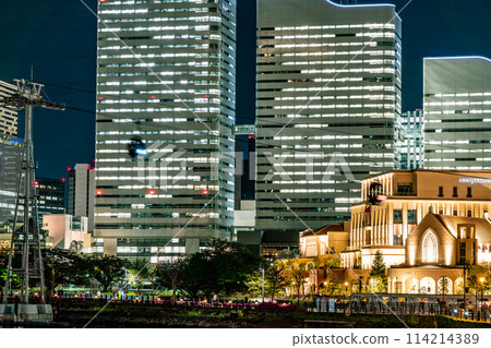 [Kanagawa Prefecture] Night view of Minato Mirai, Yokohama 114214389