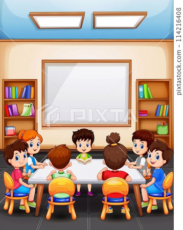 Welcome the first day of school, back to school, cartoon style. 114216408