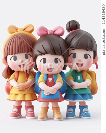 Welcome the first day of school, back to school, cartoon style. 114216420