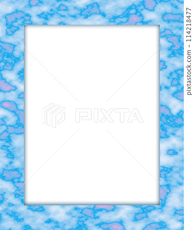 Marble blue abstract frame design template. 114218477