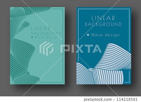 A pattern of wavy lines. Abstract background. Interior design, wallpaper, textures, textiles. The possibility of packaging, banners and creative design ideas A pattern of wavy lines. Abstract background. Interior design, wallpaper, textures, textiles. The possibility of packaging, banners and creative design ideas 114218581
