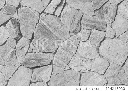 Light grey stone rough texture abstract pattern wall background rock gray mosaic grunge 114218930