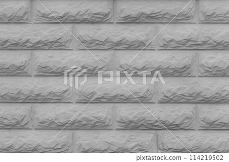 Grey brick wall abstract pattern masonry texture background architecture 114219502