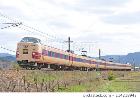 Fukuchiyama Line Kuroi-Ichijima JR West 381 series C602 formation (Fukuchiyama) Kounotori Fukuchiyama Line Kuroi-Ichijima JR West 381 series C602 formation (Fukuchiyama) Kounotori 114219942