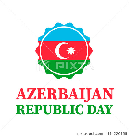 Azerbaijan Republic Day typography poster. National holiday celebrated on May 28. Vector template for banner, greeting card, flyer, etc. Azerbaijan Republic Day typography poster. National holiday celebrated on May 28. Vector template for banner, greeting card, flyer, etc. 114220166