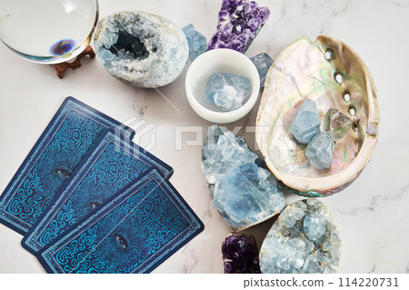 Crystal Healing and Tarot Reading Setup 114220731