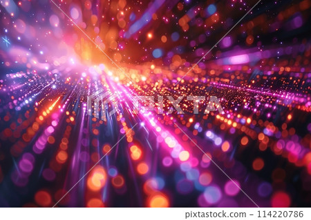 Mesmerizing Display of Radiant Bokeh Lights in Motion. 114220786