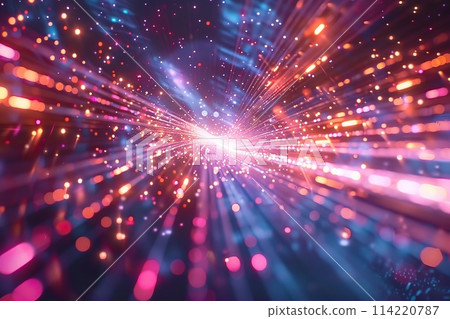 Dynamic Burst of Light in a Colorful Digital Universe. 114220787