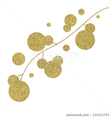Illustration material: Plants, Gold Illustration material: Plants, Gold 114221781