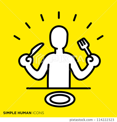 簡單的人類圖標系列,人們吃飯 簡單的人類圖標系列,人們吃飯 114222323