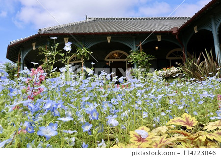 Western-style building and blue sky 114223046