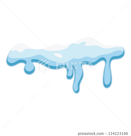 Unique winter snow in winter nice ice cube vector illustrations 114223198