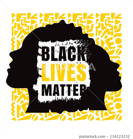 black lives matter illustration poster .Vector illustration 114223232