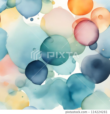 Colorful abstract watercolor background, watercolor rainbow splash, pastel water color texture. 114224281