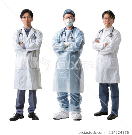 3種男醫師手術服白大褂 114224576