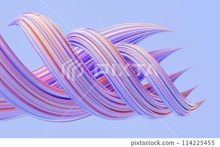 Flowing and twist geometry lines, 3d rendering. Flowing and twist geometry lines, 3d rendering. 114225455