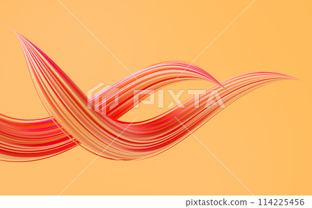 Flowing and twist geometry lines, 3d rendering. Flowing and twist geometry lines, 3d rendering. 114225456