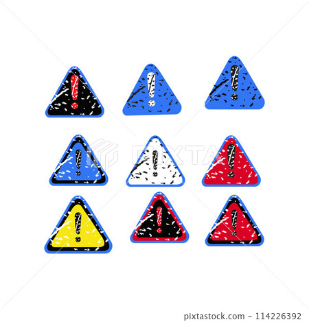 Red warning marks Red Warning Triangle 114226392