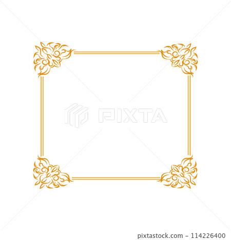 Golden rectangle frame invitation 114226400