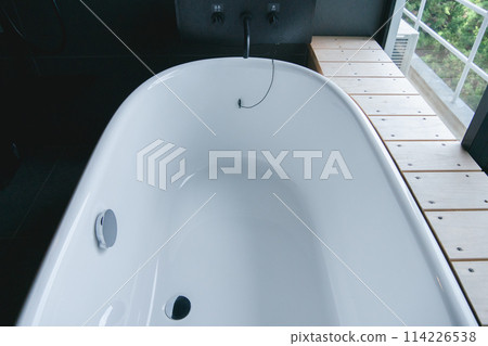 Luxury hotel bathtub, white Luxury hotel bathtub, white 114226538