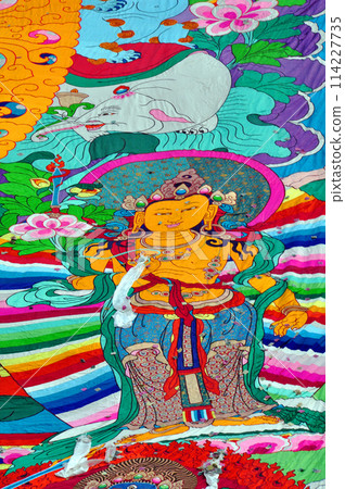 中國，青海省，西寧，塔阿爾寺，大唐卡揭幕 114227735