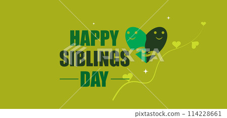 Celebrate Sibling Day with Stunning Illustration Celebrate Sibling Day with Stunning Illustration 114228661