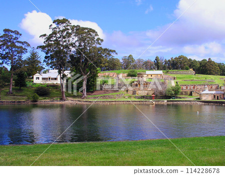 Australia, Tasmania, Port Arthur, Convict Ruins, heading towards Chapman Street 114228678