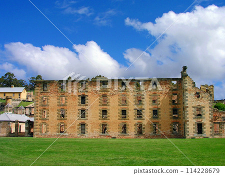 Australia, Tasmania, Port Arthur, Convict Ruins, heading towards Chapman Street 114228679