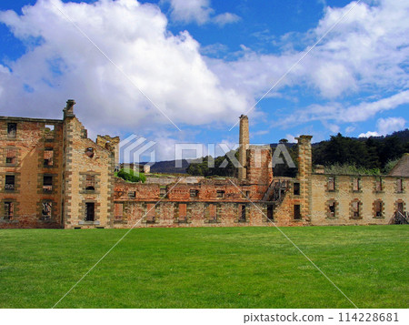 Australia, Tasmania, Port Arthur, Convict Ruins, heading towards Chapman Street 114228681