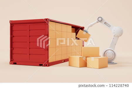 container, brown, shipment 114228740