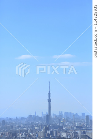 東京天空樹和藍天 東京天空樹和藍天 114228935