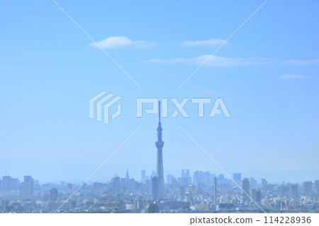 東京天空樹和藍天 114228936