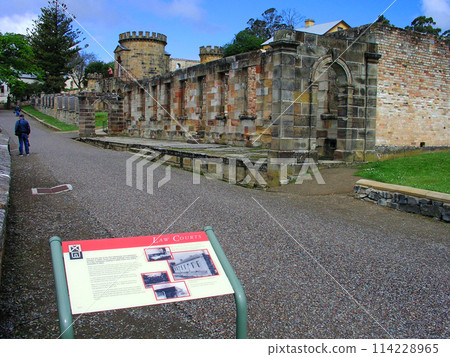 Australia, Tasmania, Port Arthur, Convict Ruins, Convict Church Ruins Australia, Tasmania, Port Arthur, Convict Ruins, Convict Church Ruins 114228965