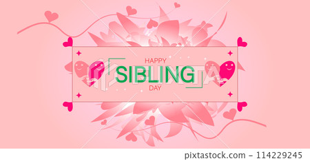 Celebrate Stunning Illustration Design for Siblings Day 114229245