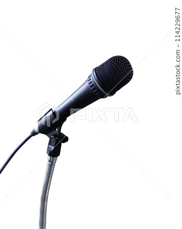 Microphone isolated on white background 114229677