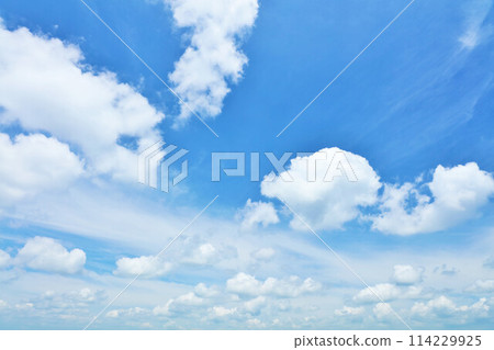 Summer blue sky and clouds 114229925