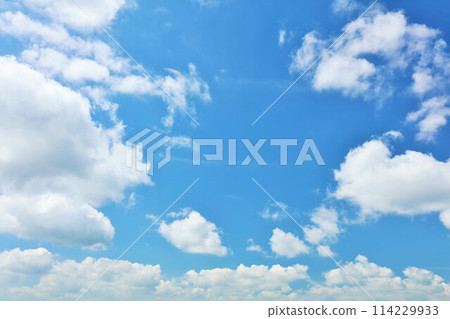 Summer blue sky and clouds Summer blue sky and clouds 114229933