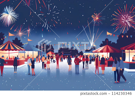 夏季節日和煙花 114230346