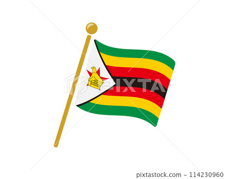 Zimbabwe flag icon vector illustration 114230960