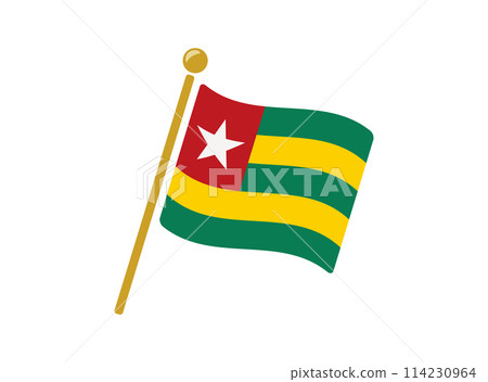 Togo flag icon vector illustration 114230964