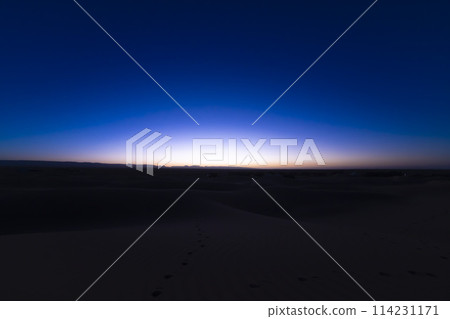 Sahara Desert, Mhamid El Ghizlane, southern Morocco, before dawn Sahara Desert, Mhamid El Ghizlane, southern Morocco, before dawn 114231171