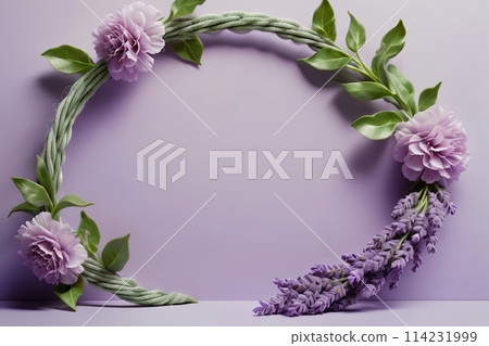 beautiful abstract background with bright flowers 114231999