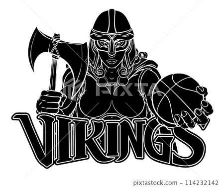 Viking Celtic Knight Basketball Warrior Woman 114232142