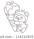 玉米冰淇淋著色頁 114232859