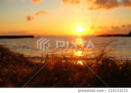 2023 年 10 月 26 日在逗子/葉山森戶海岸的日落 114233215